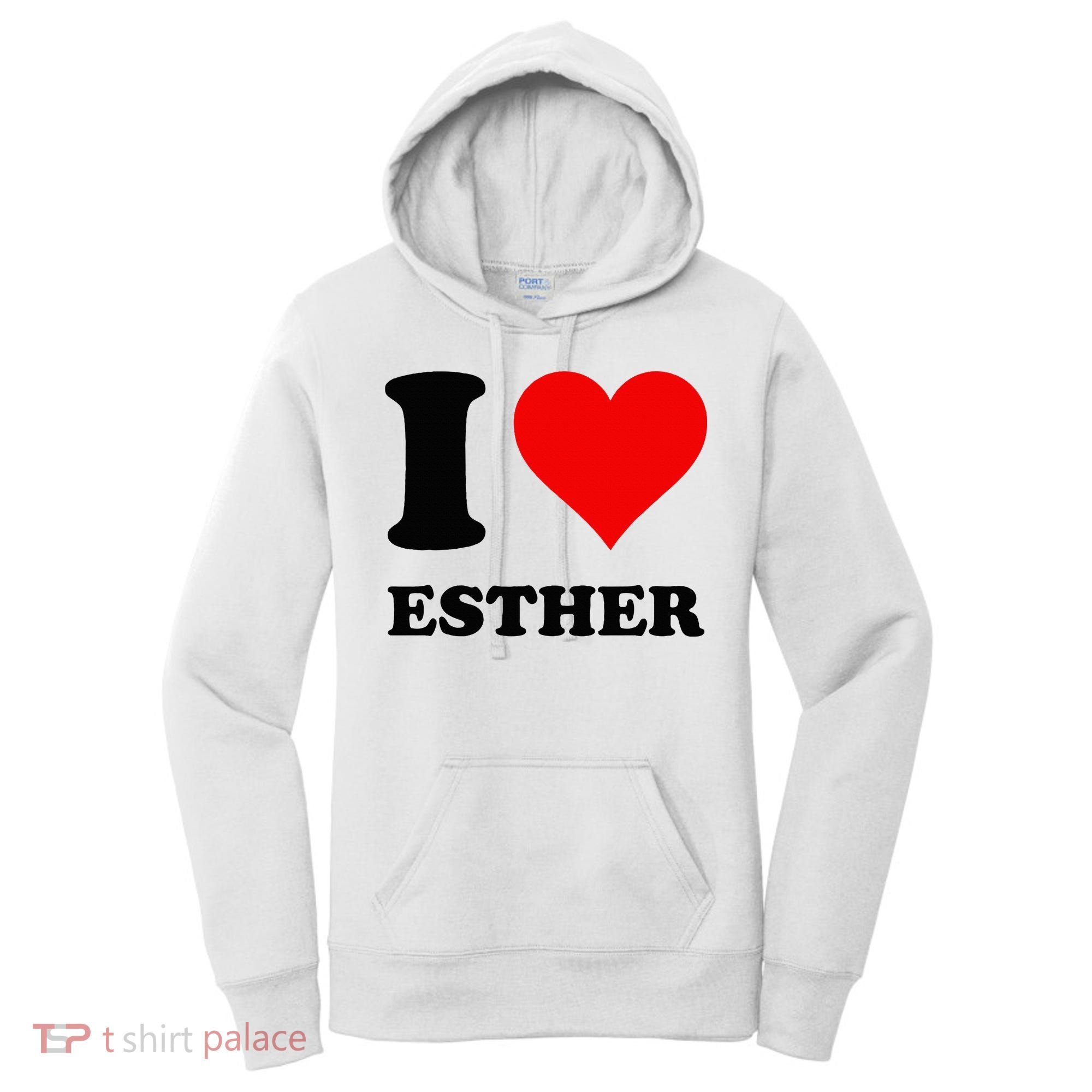 I Love Esther Women's Hoodie