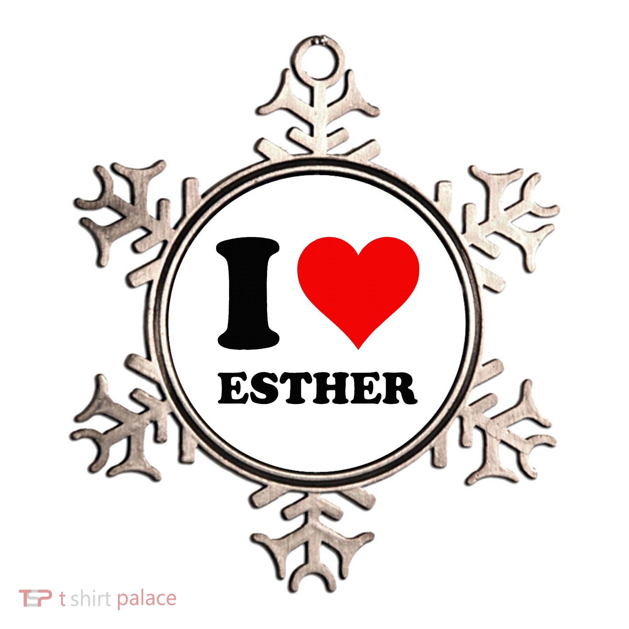 I Love Esther Ornament