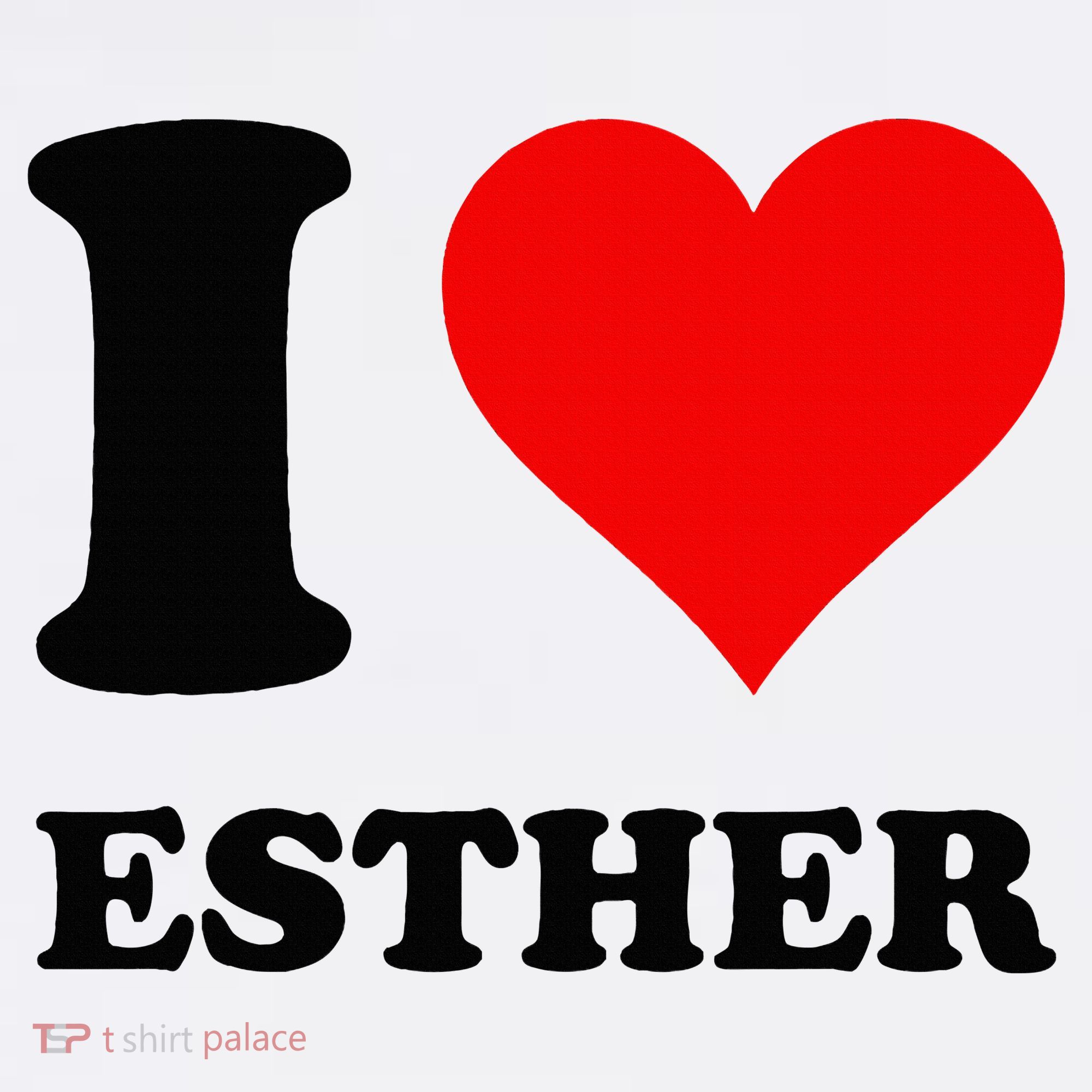 I Love Esther Baby Bodysuit