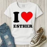I Love Esther Women's T-Shirt thumb 3