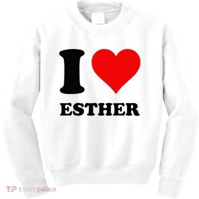 I Love Esther Kids Sweatshirt