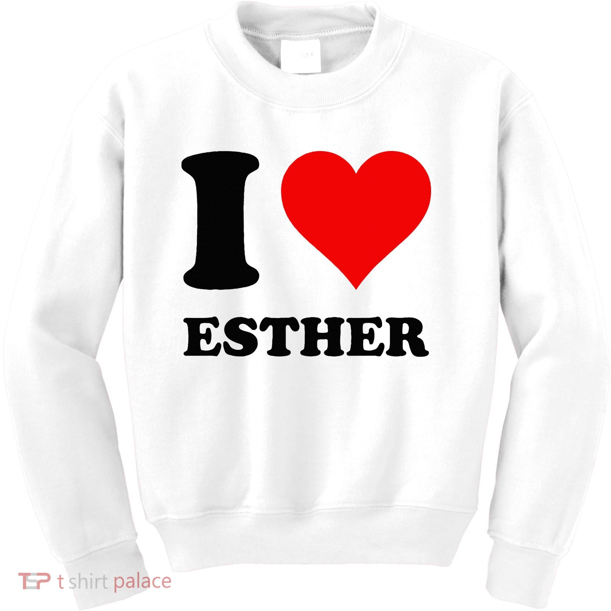 I Love Esther Kids Sweatshirt