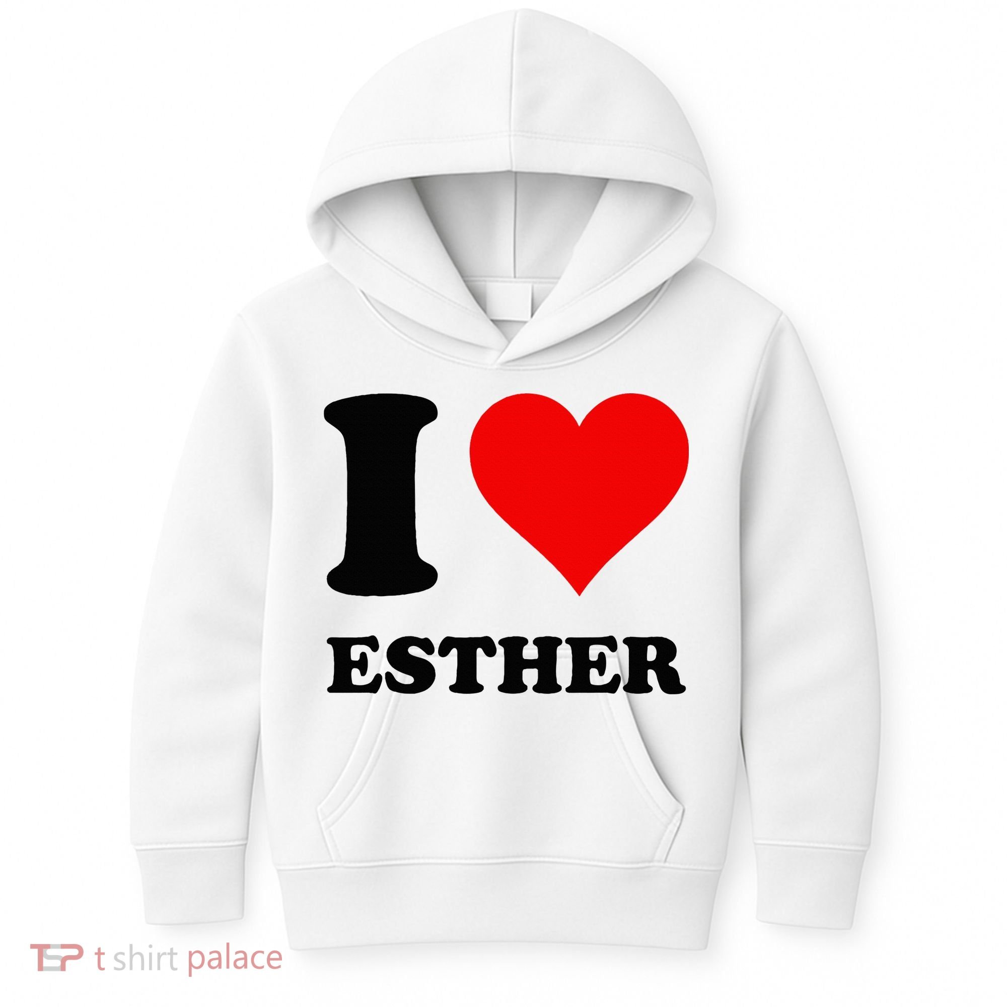 I Love Esther Kids Hoodie