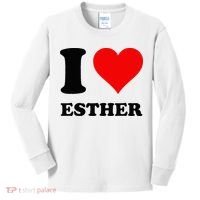 I Love Esther Kids Long Sleeve Shirt thumb 0