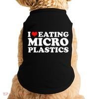 I Love Eating Microplastics Heart To Eat Micro Plastic Doggie Tank thumb 0