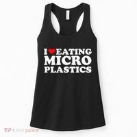 I Love Eating Microplastics Heart To Eat Micro Plastic Women's Tank Top thumb 0