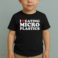 I Love Eating Microplastics Heart To Eat Micro Plastic Toddler T-Shirt thumb 2