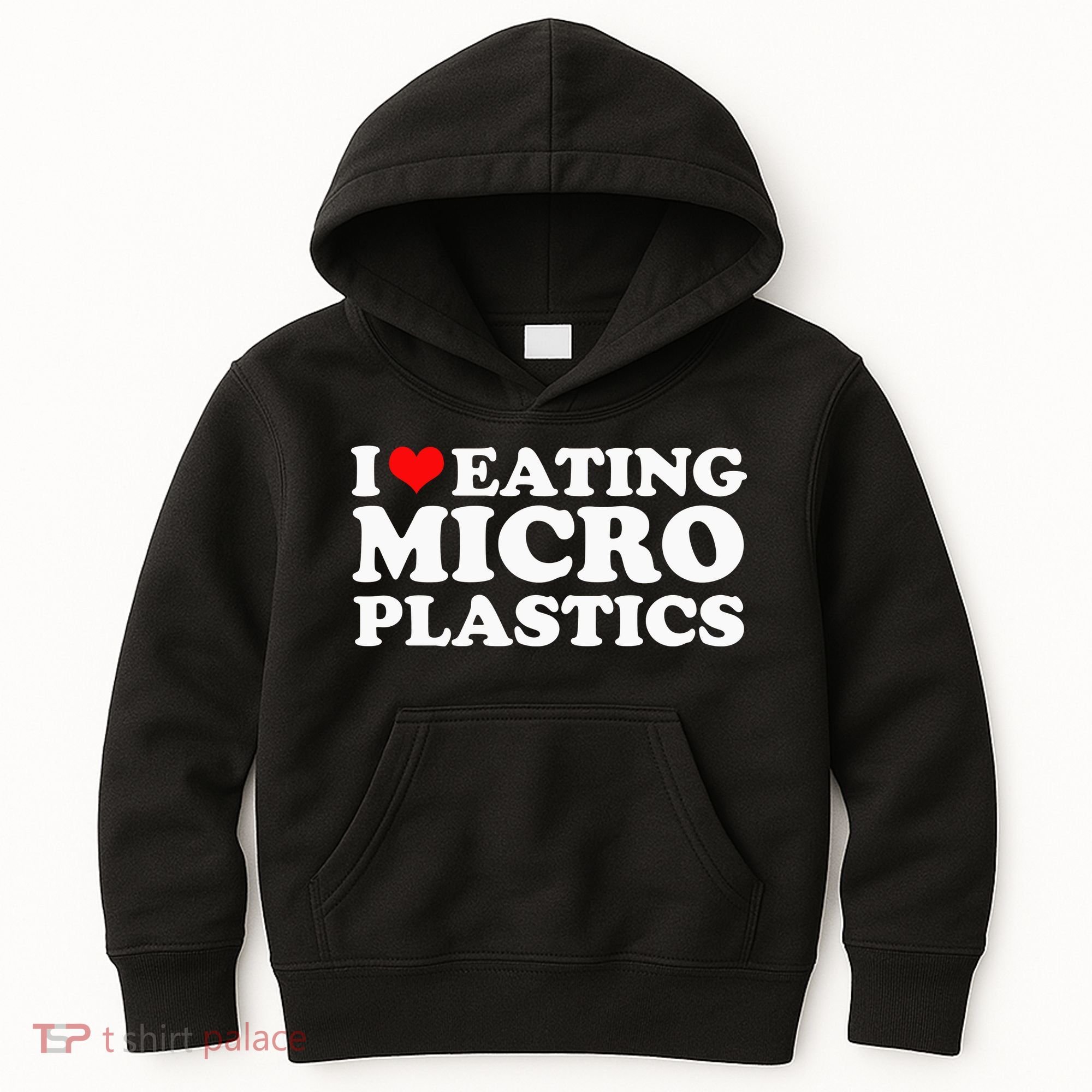 I Love Eating Microplastics Heart To Eat Micro Plastic Kids Hoodie