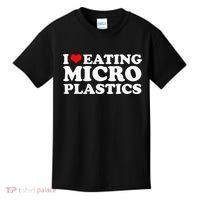 I Love Eating Microplastics Heart To Eat Micro Plastic Kids T-Shirt thumb 0
