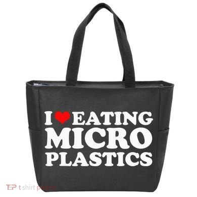 I Love Eating Microplastics Heart To Eat Micro Plastic Tote Bag