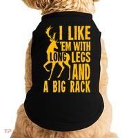 I Like Em With Long Legs And Big Rack Deer Hunting Premium Doggie Tank thumb 0