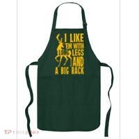 I Like Em With Long Legs And Big Rack Deer Hunting Premium Apron thumb 0