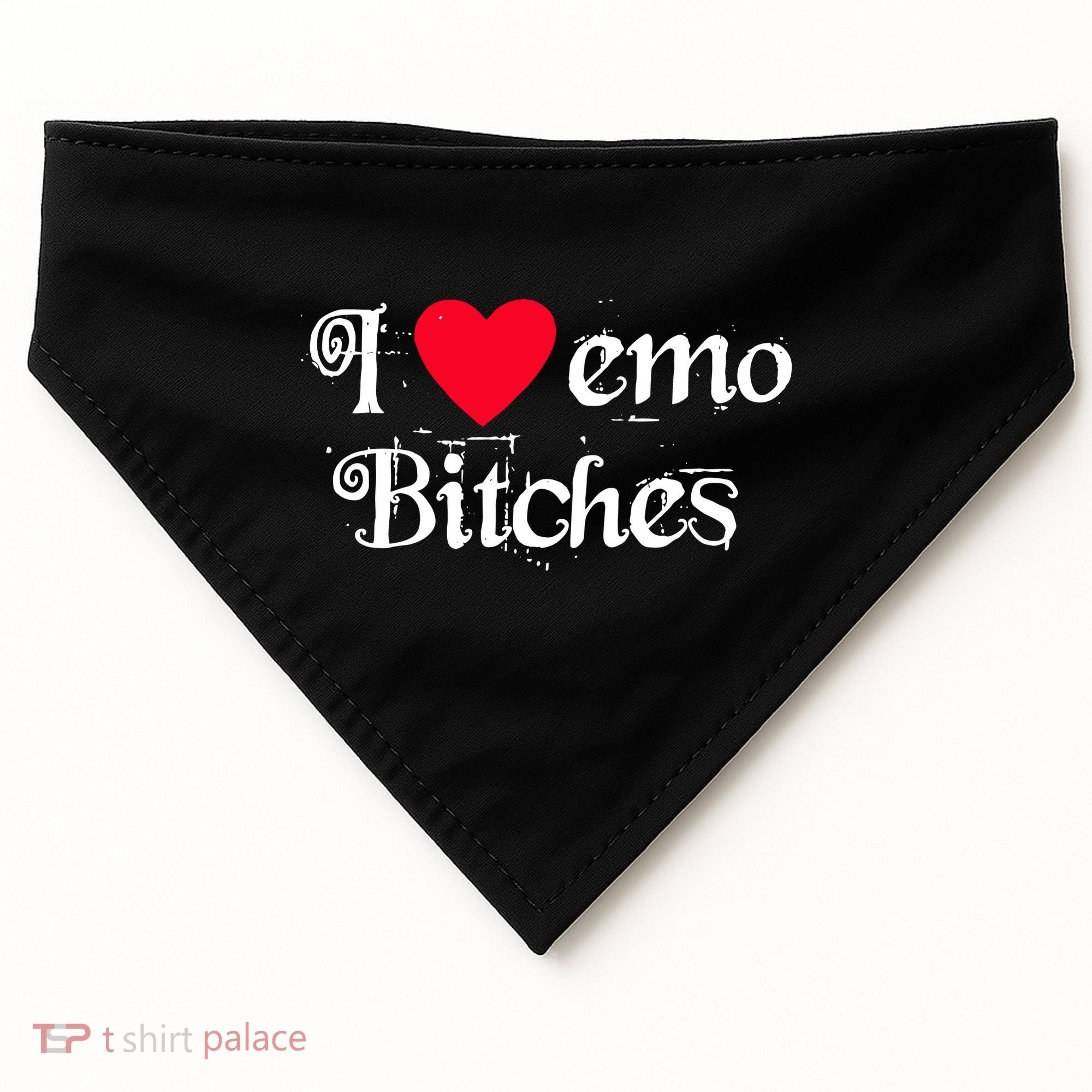 I Love Emo Bitches USA-Made Doggie Bandana