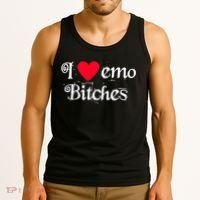 I Love Emo Bitches Tank Top thumb 3
