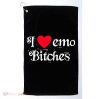 I Love Emo Bitches Golf Towel thumb 0