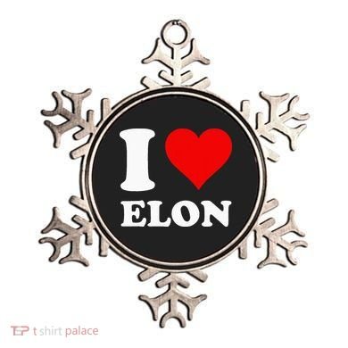 I Love Elon Ornament