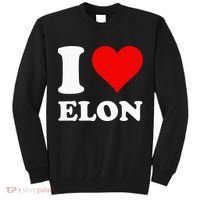 I Love Elon Tall Sweatshirt thumb 0