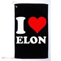 I Love Elon Golf Towel thumb 0