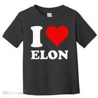 I Love Elon Toddler T-Shirt thumb 0