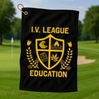 Iv League Education I Partied In Isla Vista Golf Towel thumb 1