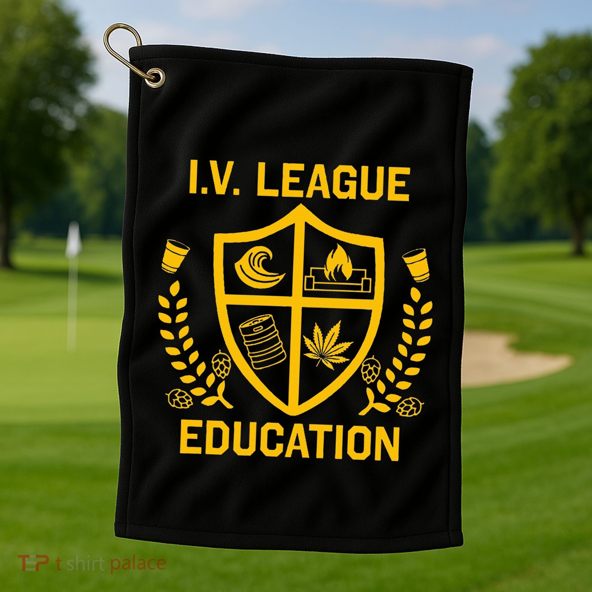 Iv League Education I Partied In Isla Vista Golf Towel