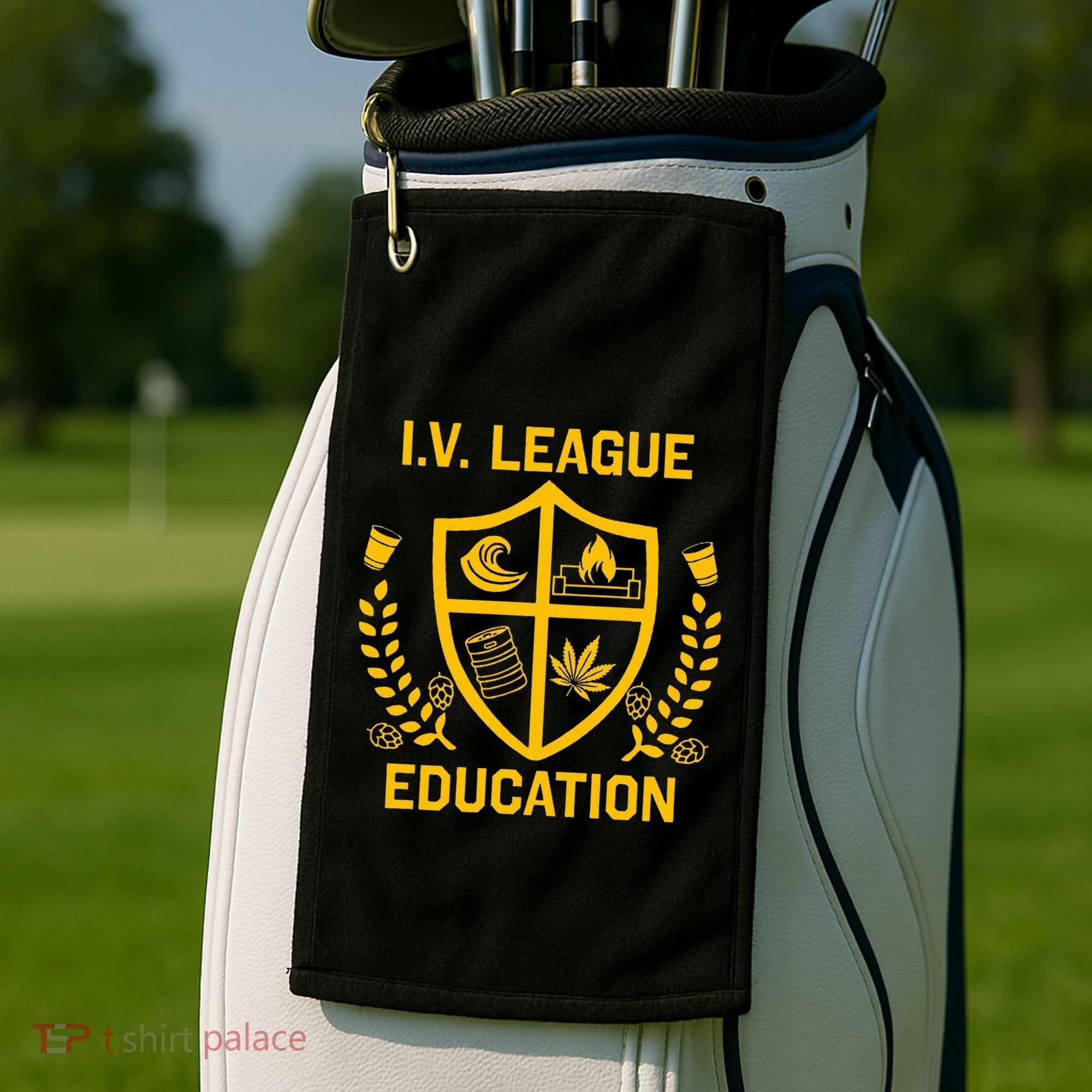 Iv League Education I Partied In Isla Vista Golf Towel