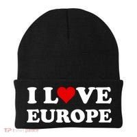 I Love Europe Great Gift Beanie thumb 0