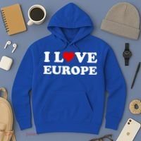 I Love Europe Great Gift Hoodie thumb 3