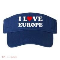 I Love Europe Great Gift Visor thumb 0