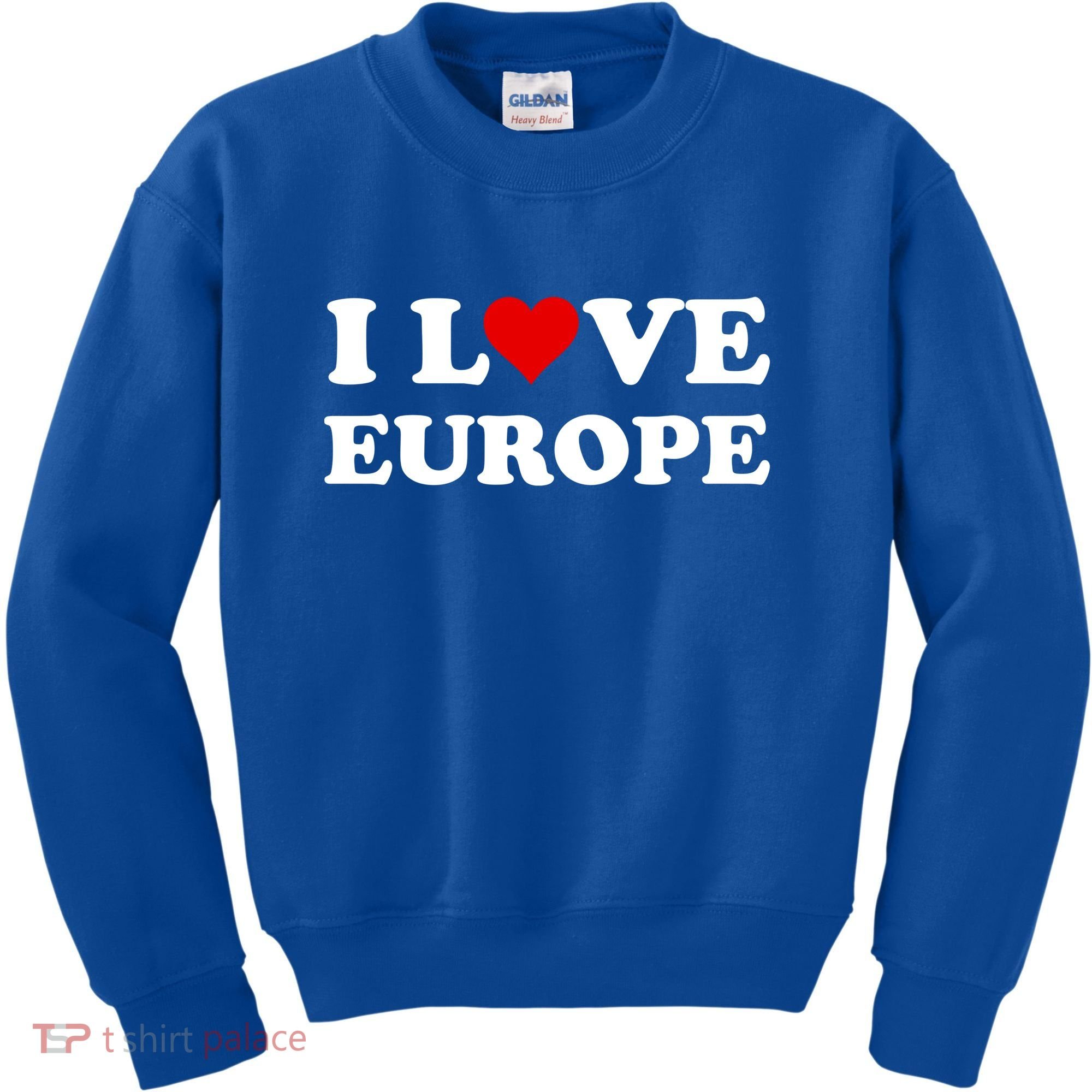 I Love Europe Great Gift Kids Sweatshirt