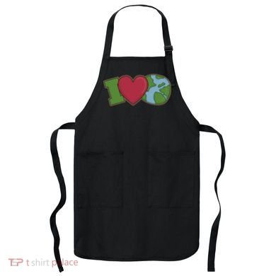 I Love Earth Nature Apron