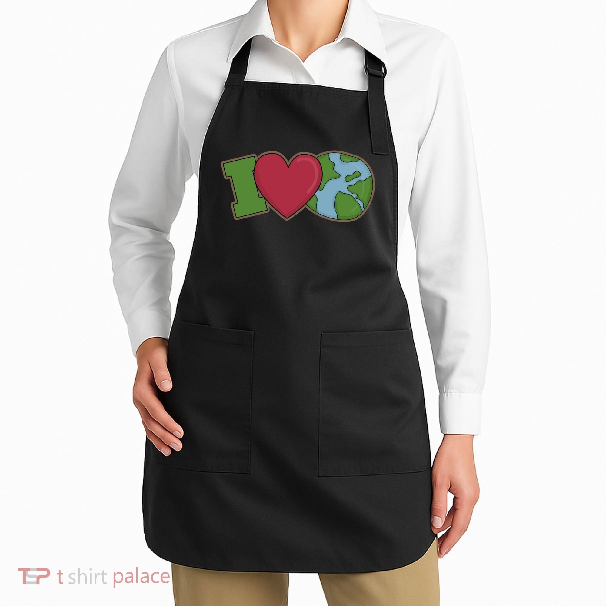I Love Earth Nature Apron