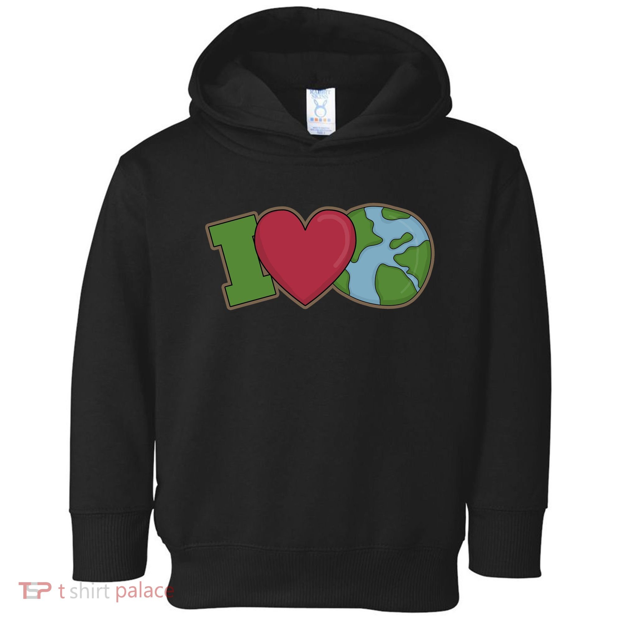 I Love Earth Nature Toddler Hoodie