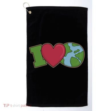 I Love Earth Nature Golf Towel