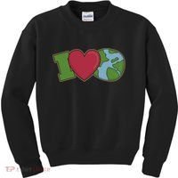 I Love Earth Nature Kids Sweatshirt thumb 0