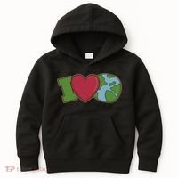 I Love Earth Nature Kids Hoodie thumb 0