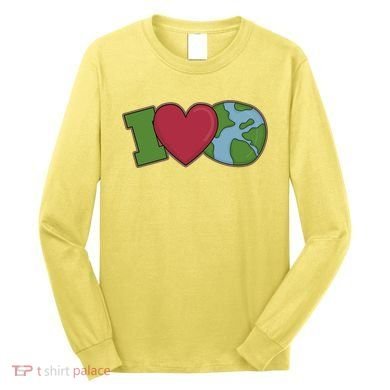 I Love Earth Nature Long Sleeve Shirt