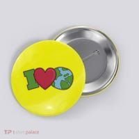 I Love Earth Nature Button thumb 0
