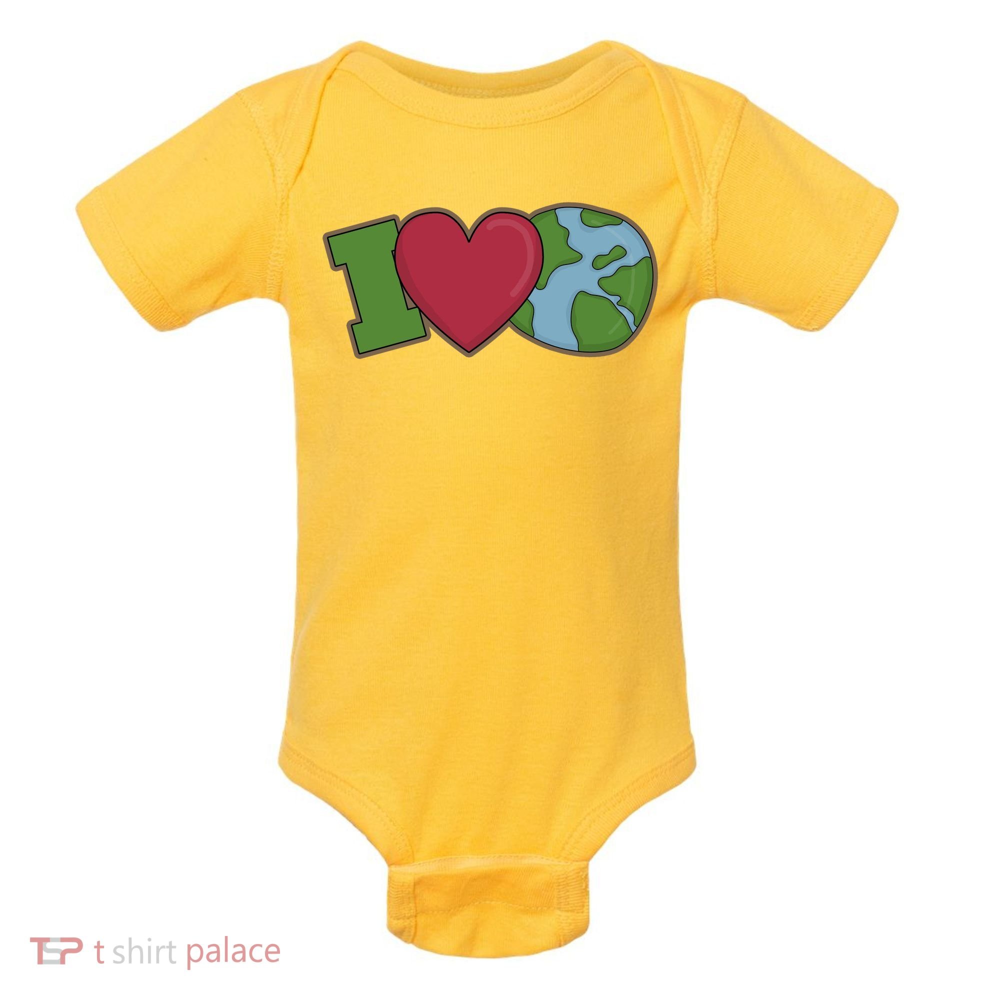 I Love Earth Nature Baby Bodysuit