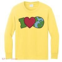 I Love Earth Nature Kids Long Sleeve Shirt thumb 0