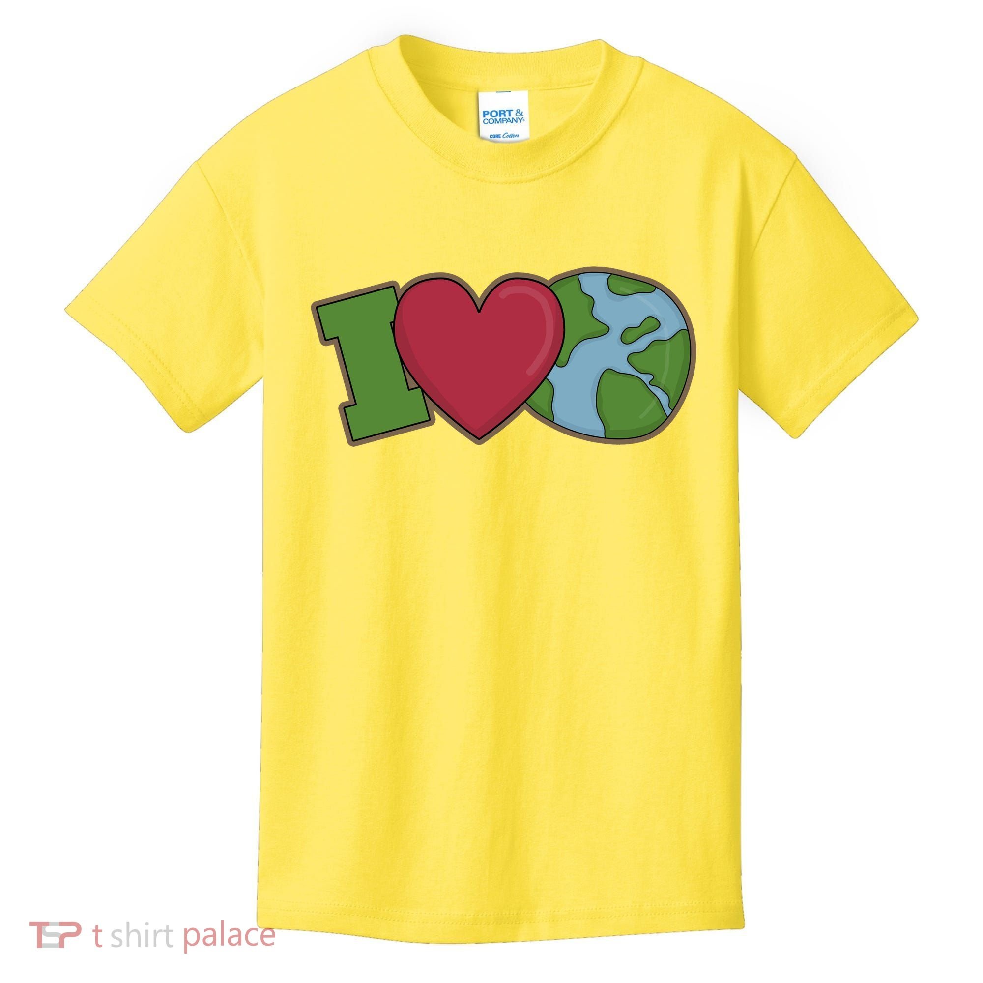I Love Earth Nature Kids T-Shirt