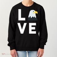 I Love E.agles Funny American Bald Eagle Lover Bird Women's Sweatshirt thumb 0