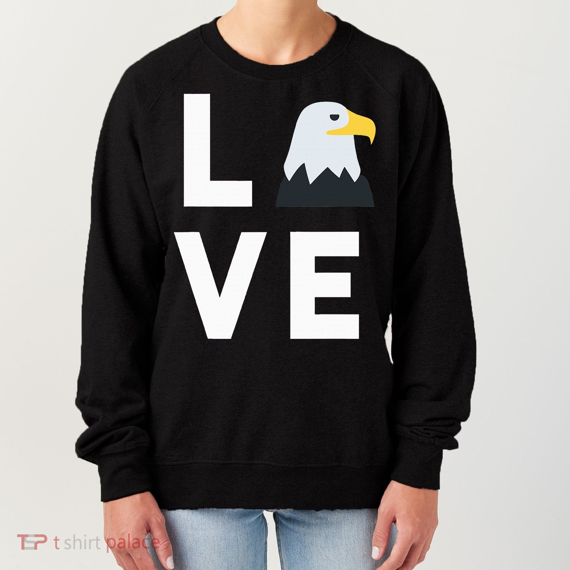 I Love E.agles Funny American Bald Eagle Lover Bird Women's Sweatshirt