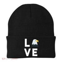 I Love E.agles Funny American Bald Eagle Lover Bird Beanie thumb 0