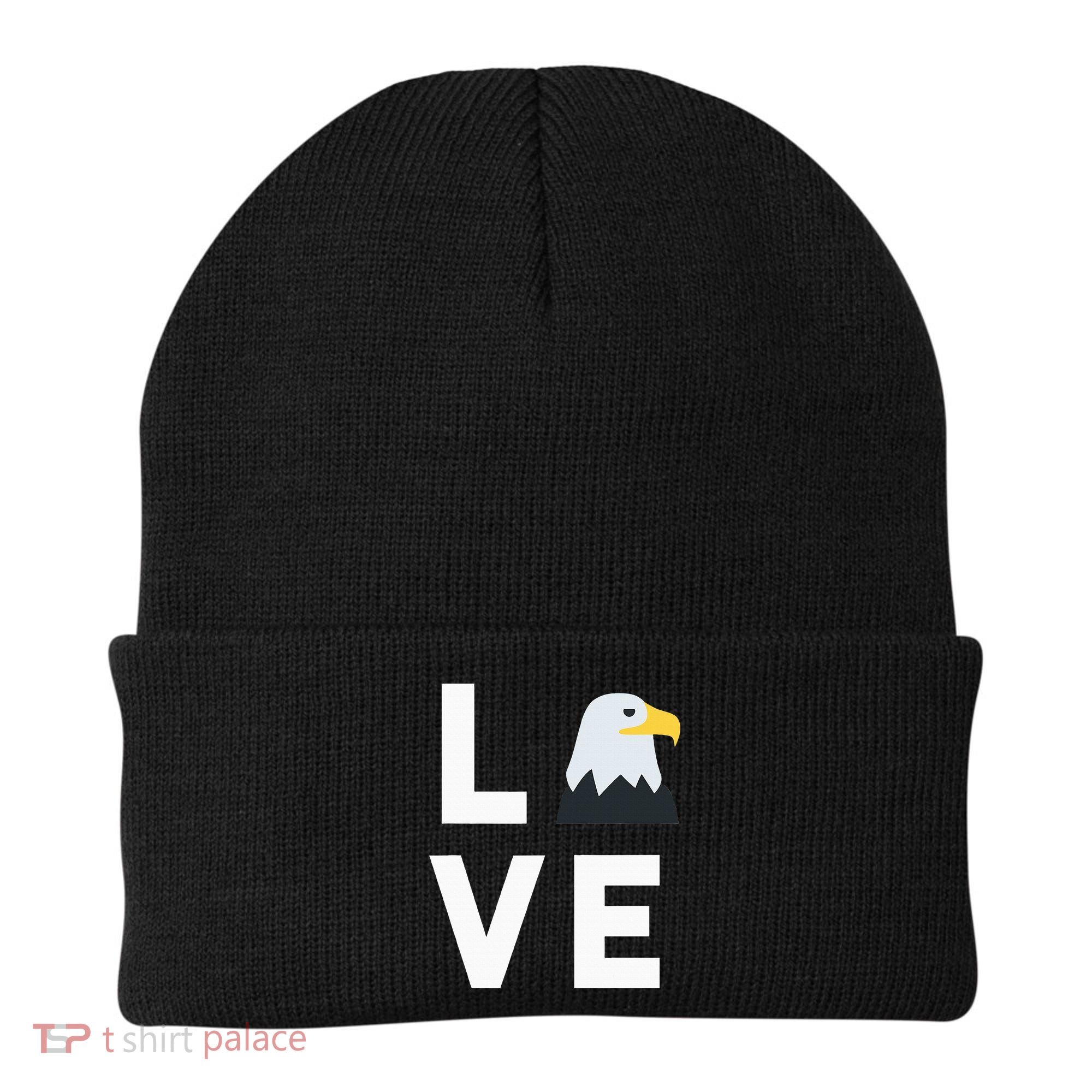 I Love E.agles Funny American Bald Eagle Lover Bird Beanie