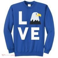 I Love E.agles Funny American Bald Eagle Lover Bird Sweatshirt thumb 0