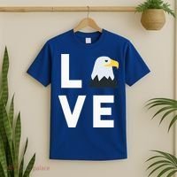 I Love E.agles Funny American Bald Eagle Lover Bird T-Shirt thumb 2