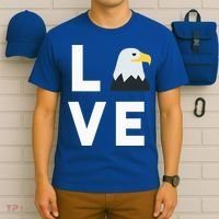 I Love E.agles Funny American Bald Eagle Lover Bird T-Shirt thumb 6