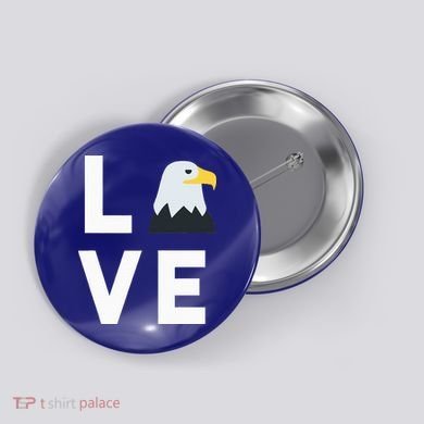 I Love E.agles Funny American Bald Eagle Lover Bird Button