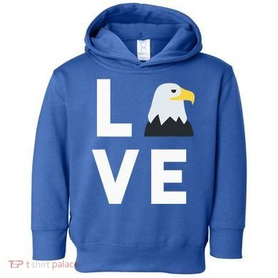 I Love E.agles Funny American Bald Eagle Lover Bird Toddler Hoodie